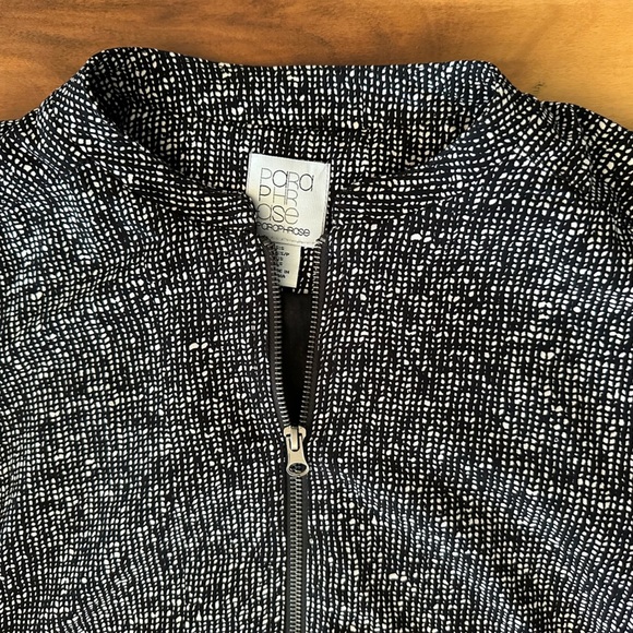 Paraphrase Black & White Zip-Up Jacket size Small - Picture 2 of 4